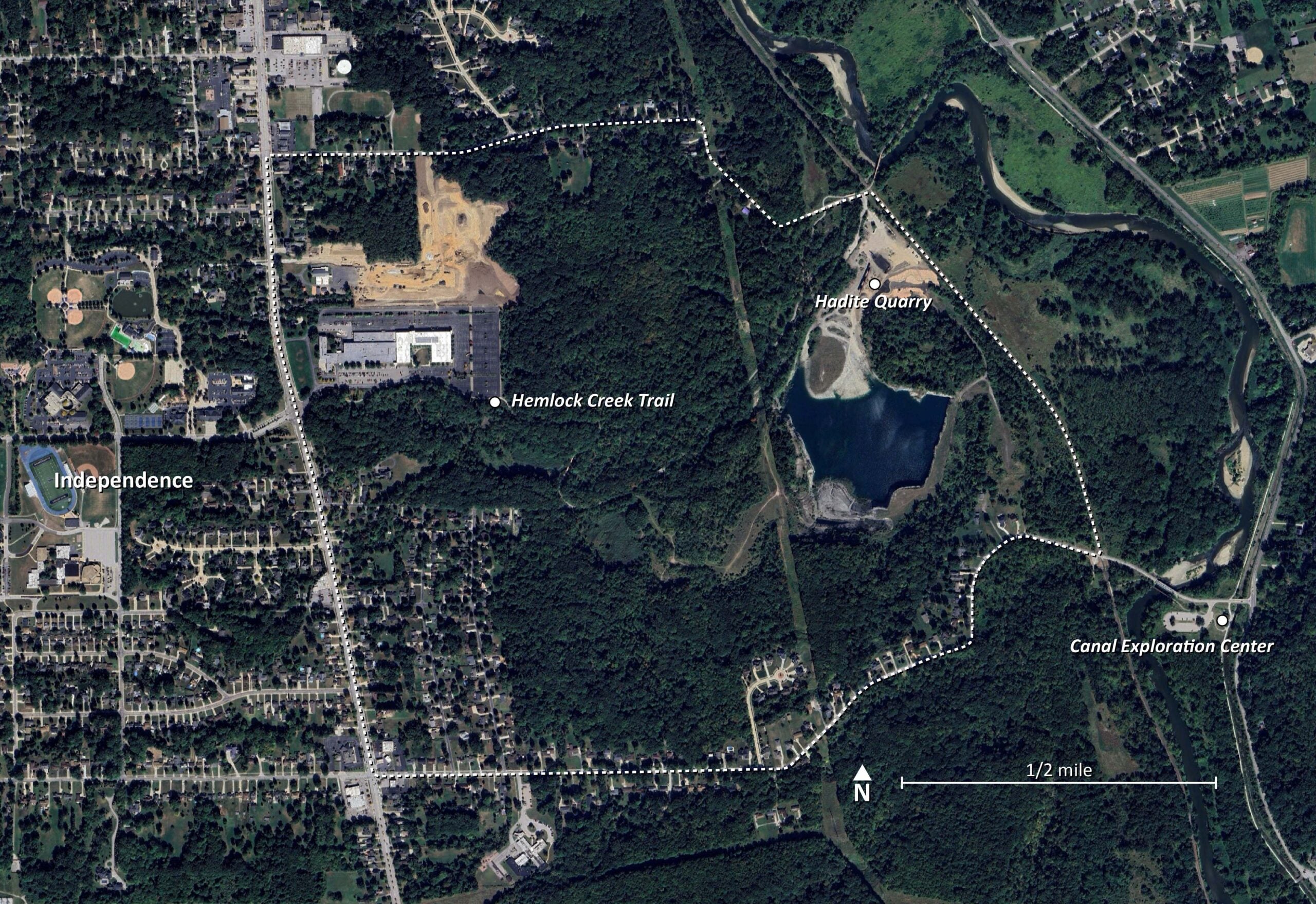 map of the site