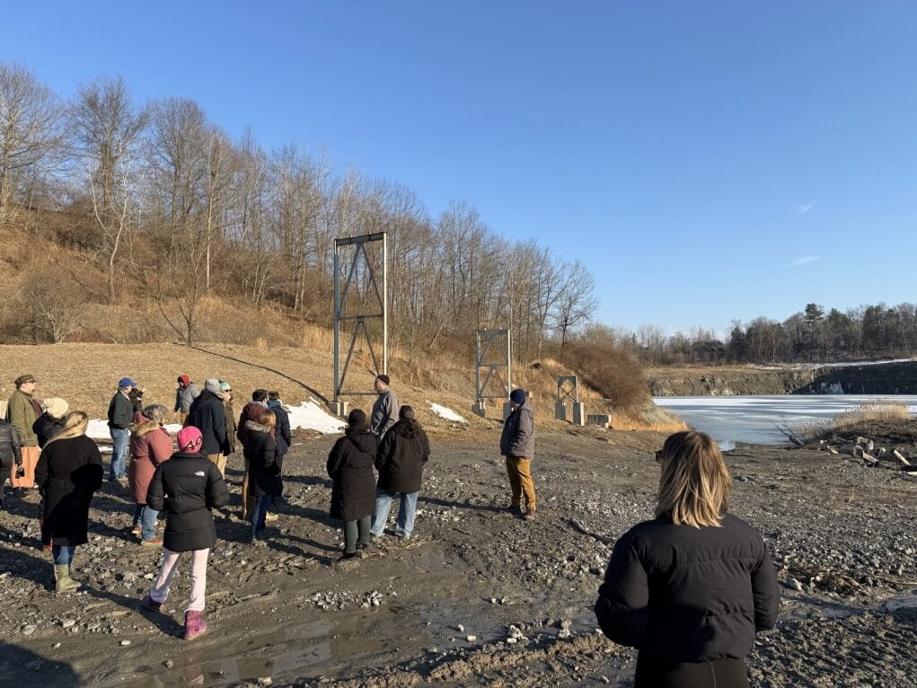 group of students at the quarry