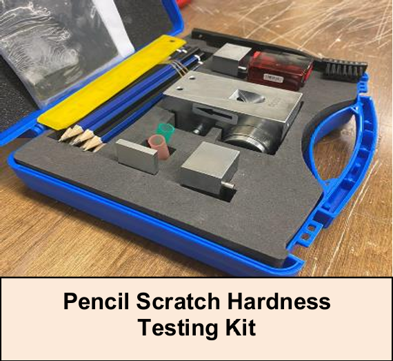 A Pencil Scratch Hardness Testing kit.